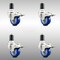 Service Caster 3 Inch 316SS Blue Poly Swivel 1-1/2 Inch Expanding Stem Caster Set Lock Brake SCC-SS316TTLEX20S314-PPUB-BLUE-112-4 - alternate 1